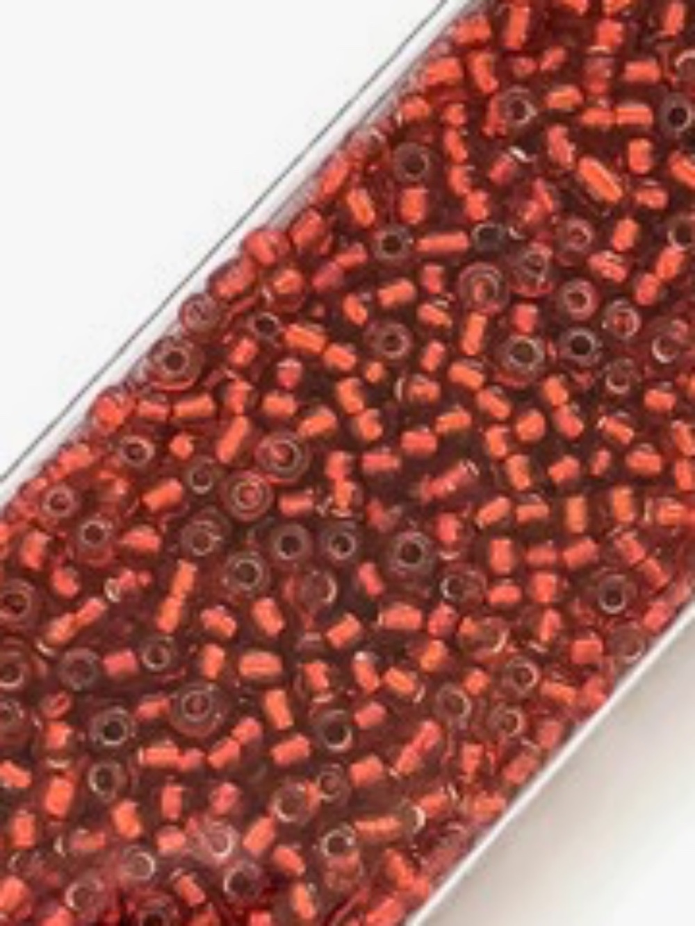 As Low As $2 Tubed 2mm Siam Silver Lined Seed Beads 12/0 35g